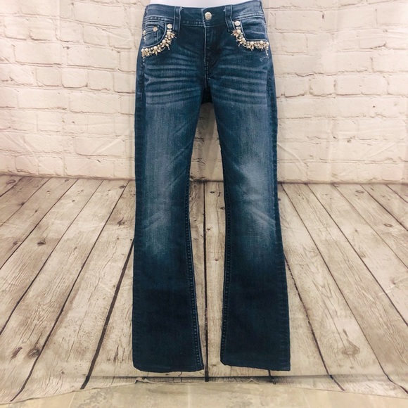 ❌SOLD❌Miss Me❤️🔥Mid-Rise Boot Cut-Bejeweled❤️🔥Measurements in Pics❤️🔥 - Picture 16 of 16